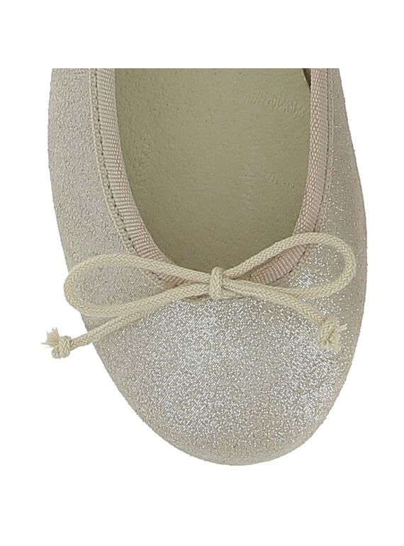 Girls' leather ballet pumps CFBALBO1 / 18SK35W6D41954