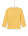 Baby Boy Yellow T-Shirt MOSAUTEE1 / 21W902P3TMLB107