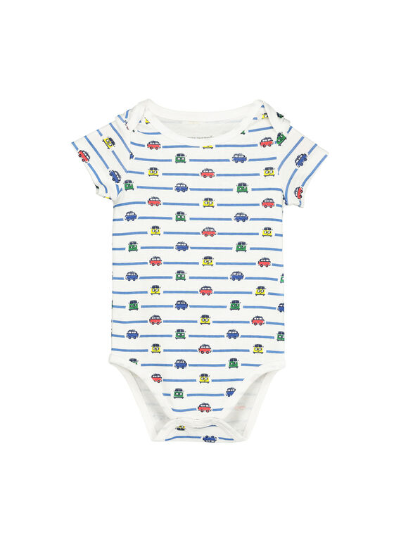 Baby boys' short-sleeved bodysuit FEGABODRAY / 19SH14I3BDL099