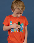 Child Boy Orange Sequin Reversible T-Shirt NOWATI5 / 22S902V4TMC409