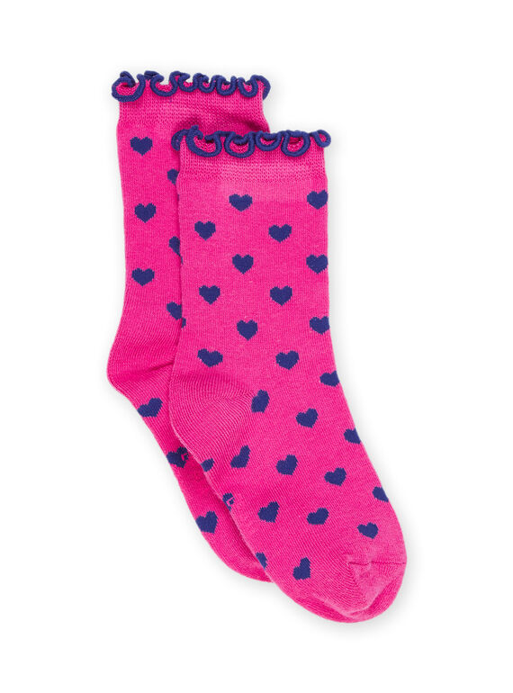 Socks with hearts print RYAJOSCHO3C / 23SI0178SOQD318