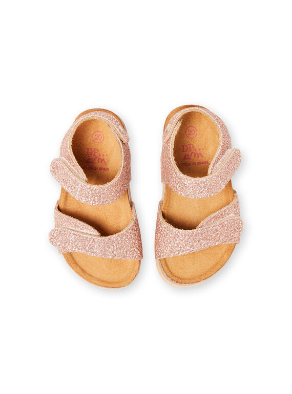Baby Girl Pink Gold Sandals LBFNUGOLD / 21KK3757D0EK009