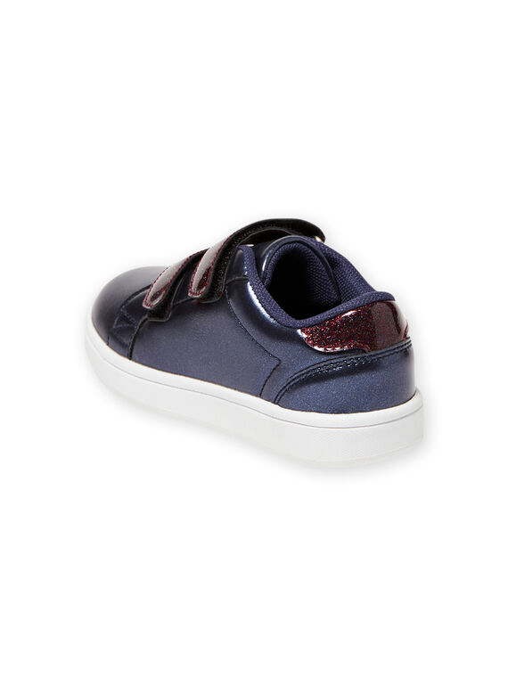 Navy blue sneakers child girl MABASMARION / 21XK3571D3F070