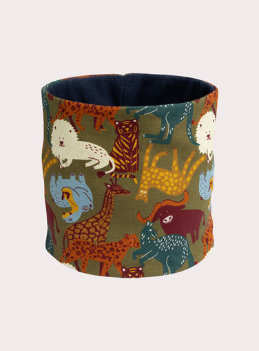  Snood with savannah animal pattern for boys  VYOGROSNO1 / 24WI02M1SNO604