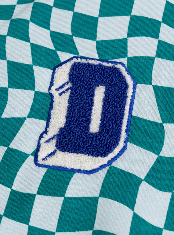 Water blue SWEAT SHIRT WOBOSWE / 25S902R1SWE213