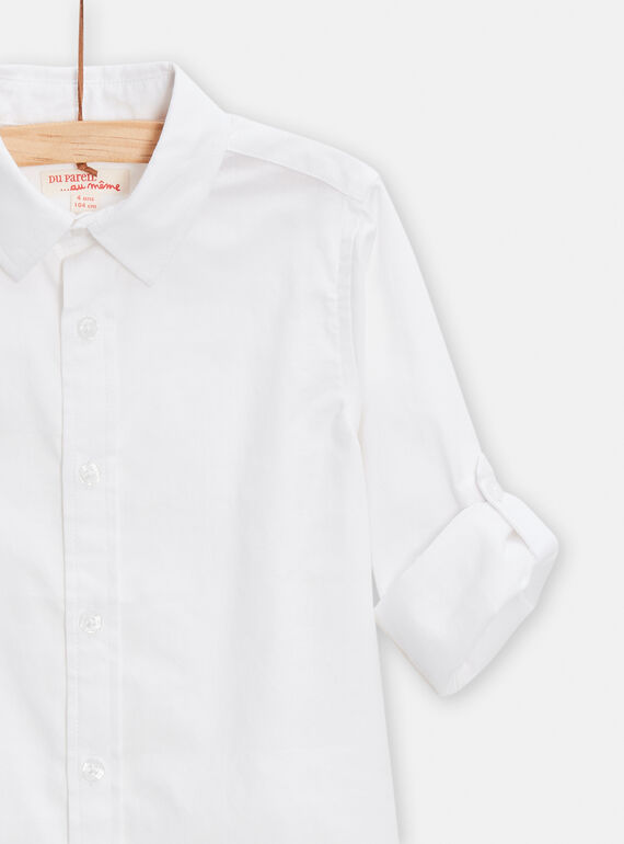 Boy's white shirt TOESCHEM2 / 24S902V1CHM000