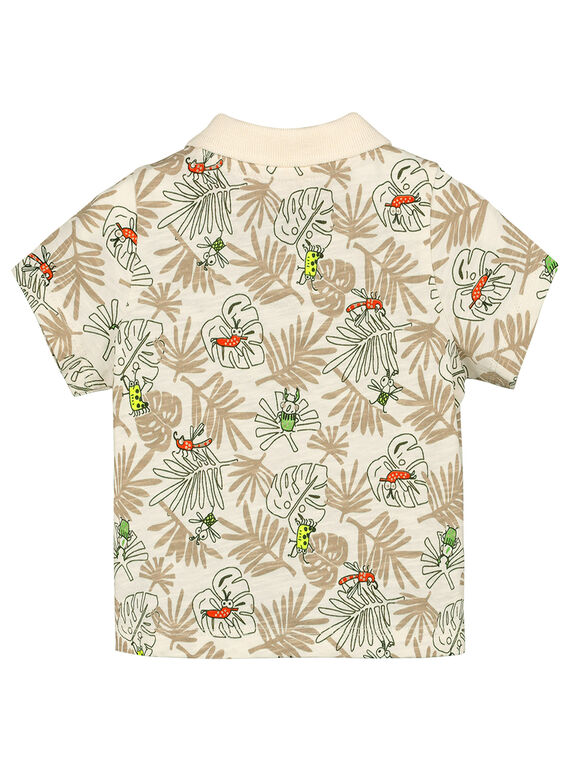 Baby boys' printed polo shirt FUYEPOL / 19SG10M1POL099