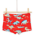Red and orange swimsuit with dinosaur print child boy NYOMERSHODIN / 22SI02L4MAIF527