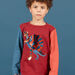Boy's red and navy T-shirt