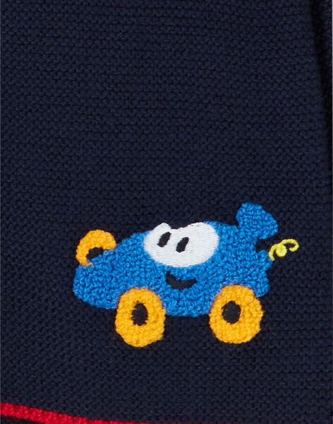 Baby boy's fine knit night blue vest LUHAGIL / 21SG10X1GIL713