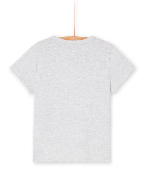 Grey and black t-shirt for boys LOVITI6 / 21S902U2TMC943