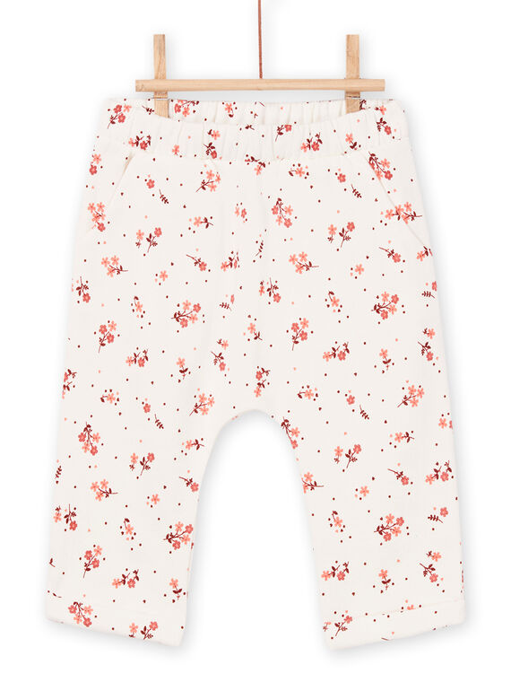 Floral print jogging suit with pockets PIPRIBAJOG / 22WG09P1JGB009