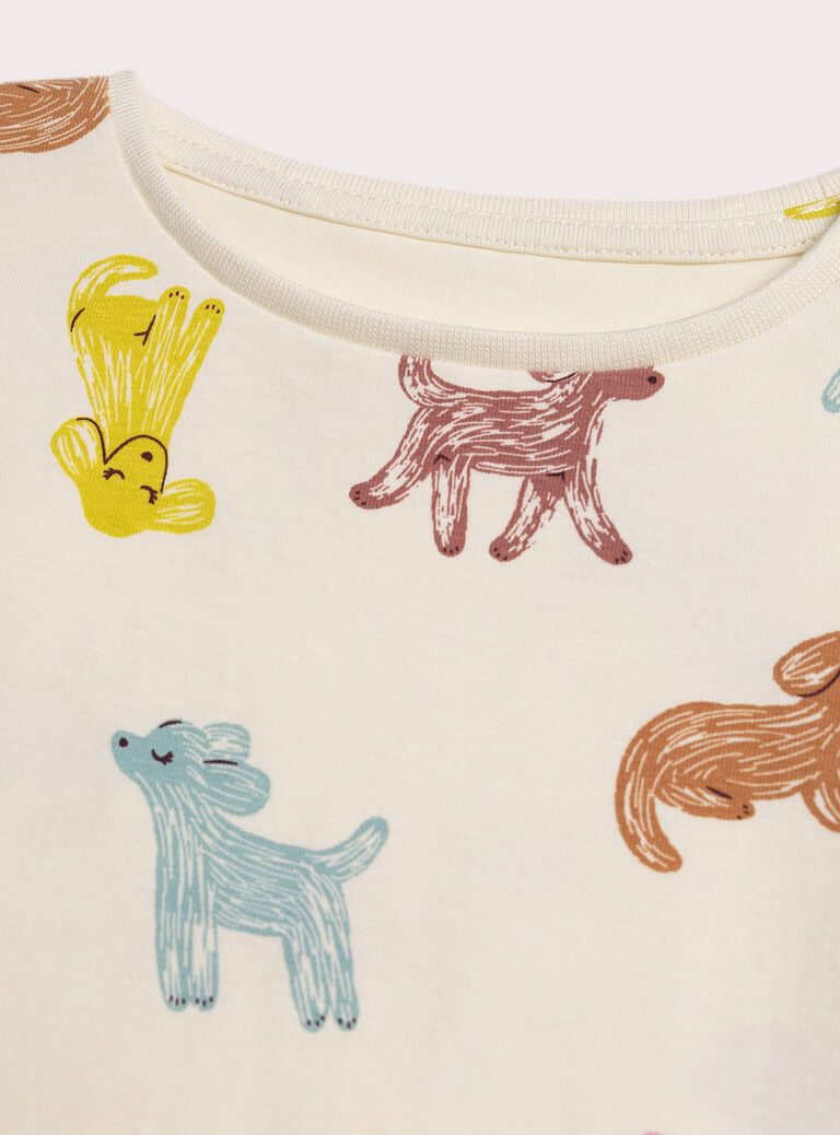 Dark off white NIGHT DRESS XEFACHUDOG / 25WH1131CHN003