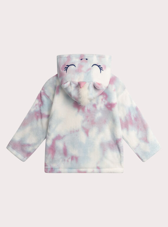 Unicorn animation faux fur vest for girls  VEFAVESUNI / 24WH1191RDC001