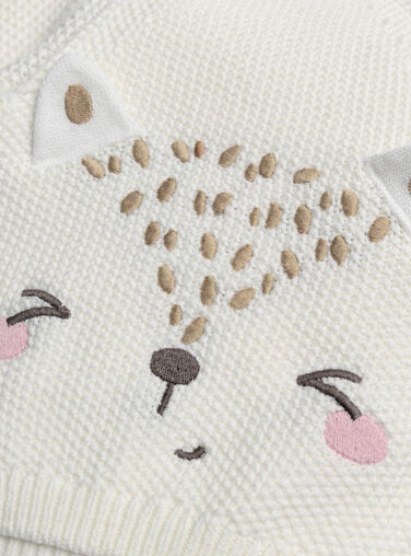 White KIDS CARDIGAN XOU1GIL / 25WF0551GIL000