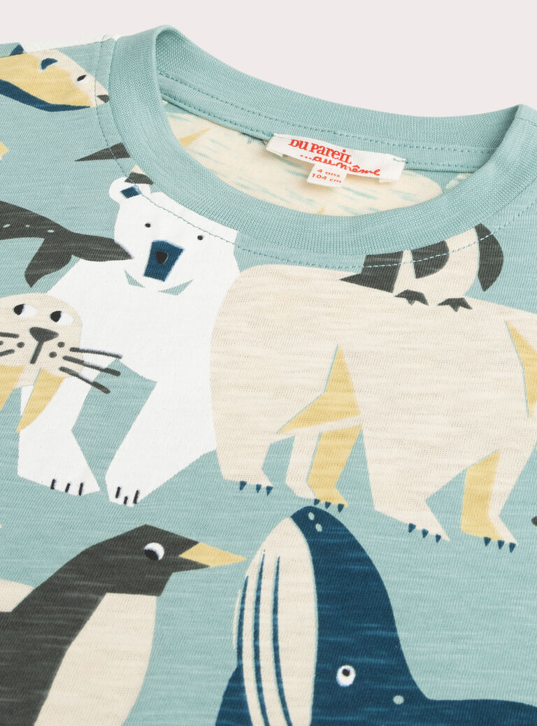 Light green TEE SHIRT LS VOPERTEE1 / 24W902R3TML629