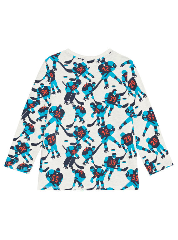 Heathered off white LONGSLEEVE T-SHIRT KOJOTEE7 / 20W9023AD32008