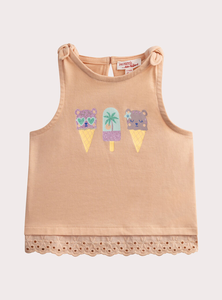 Peach TANK TOP WITADEB / 25SG09U1DEB413