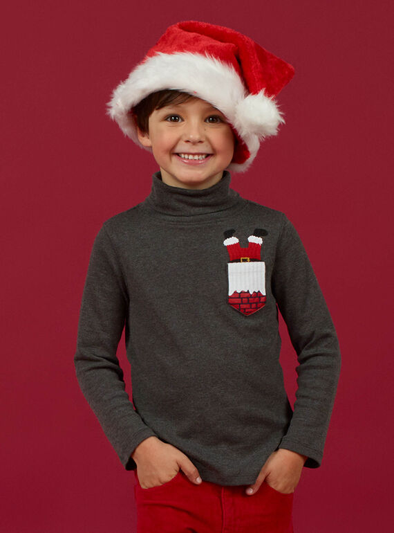 Child boy's grey mottled Christmas underpants MONOSOUP / 21W902Q1SPL944