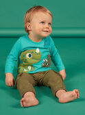 Baby Boy Turquoise Dinosaur T-shirt