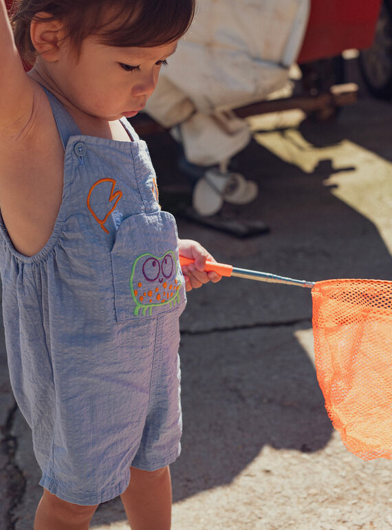 Blue SHORT DUNGAREES WUTASAC1 / 25SG10U2SACC208