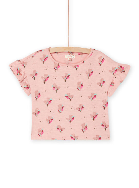 Old pink T-shirt with unicorns print RAMAGTI2 / 23S901T2TMC303