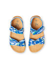 Baby boy navy blue shark sandals LGNUREQUIN / 21KK3654D0E070