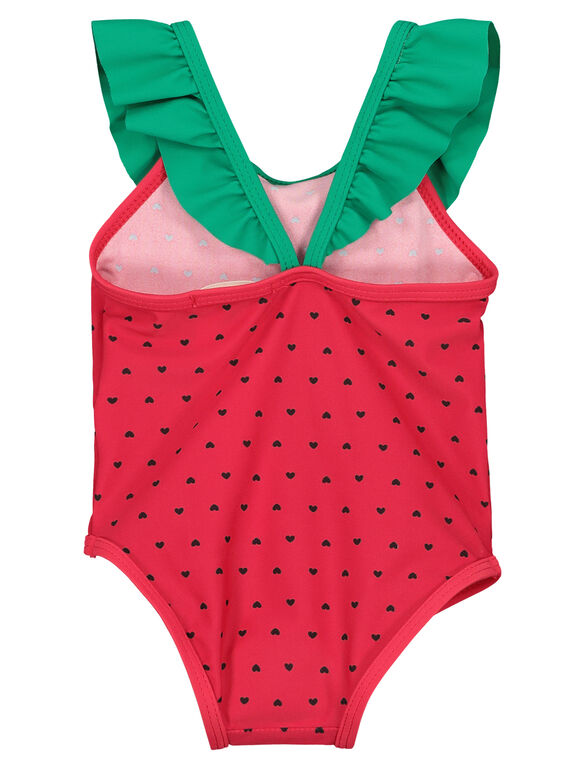 Baby girls' strawberry swimsuit FYIMER2 / 19SI09E2MAI099