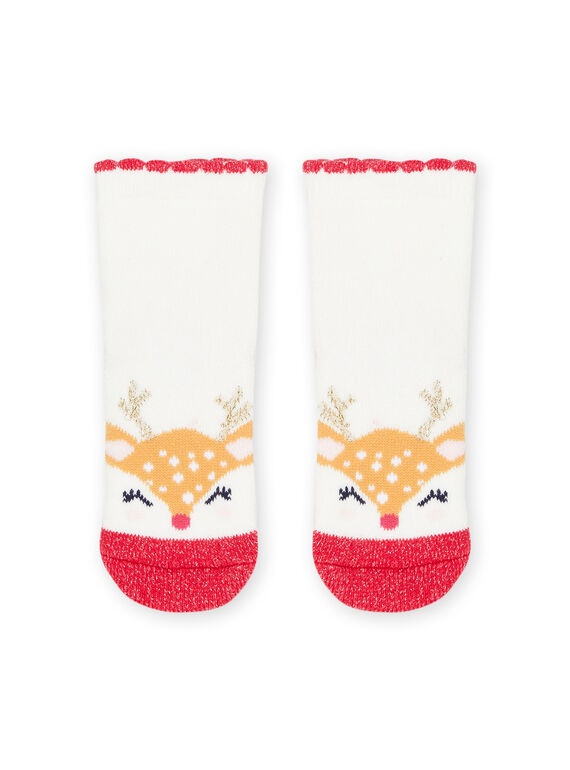 Christmas print lurex socks PYINOSOQB / 22WI09V2SOQ001