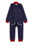 Hooded velvet pyjamas with wolf animation PEGOSURLOU / 22WH1231D4F705