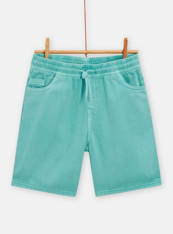 Turquoise Bermuda shorts for boys TORYBER3 / 24S902U2BER202