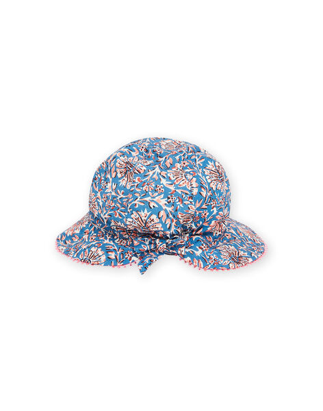 Baby girl blue floral hat NYISANCHA / 22SI09C2CHAC221