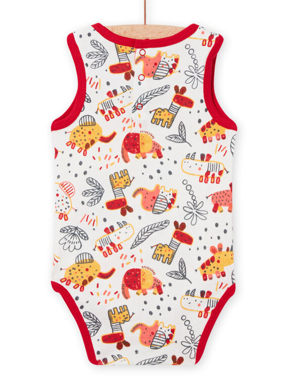 Baby boy fancy print bodysuit NEGABODFLA / 22SH14J1BDL001