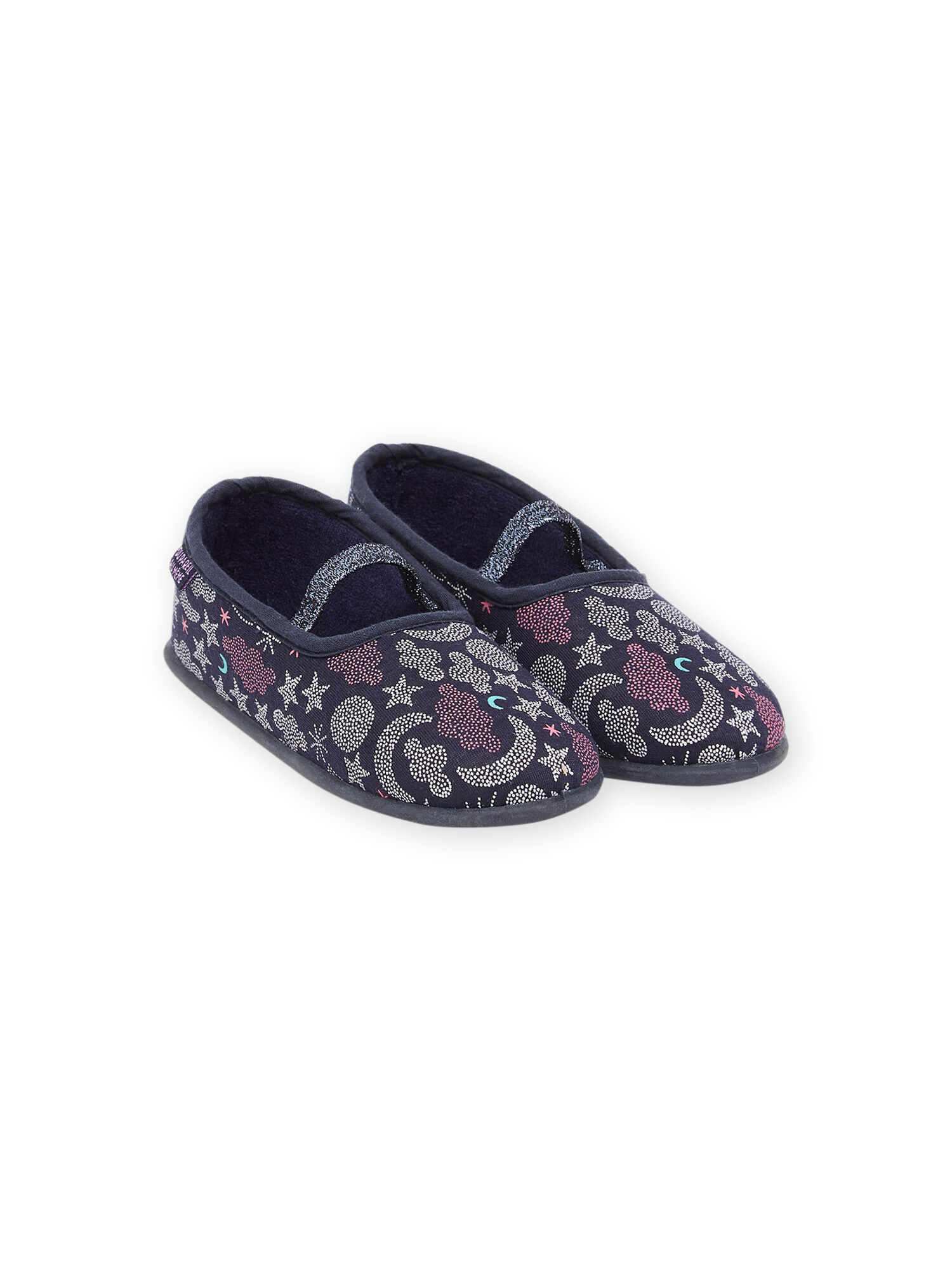 Slippers ballerinas with glow in the dark details