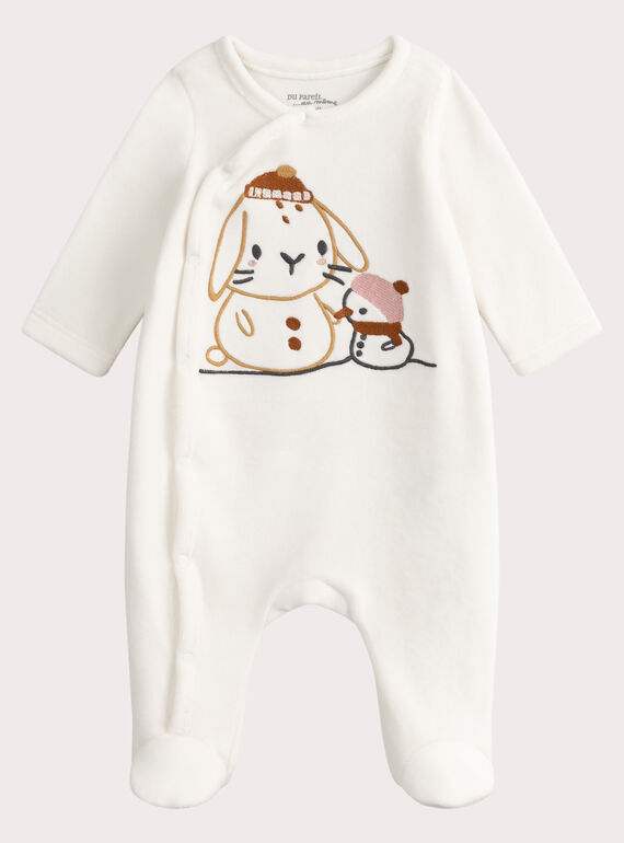 Off white BABYGROW VOU2GRE1 / 24WF05D1GRE001