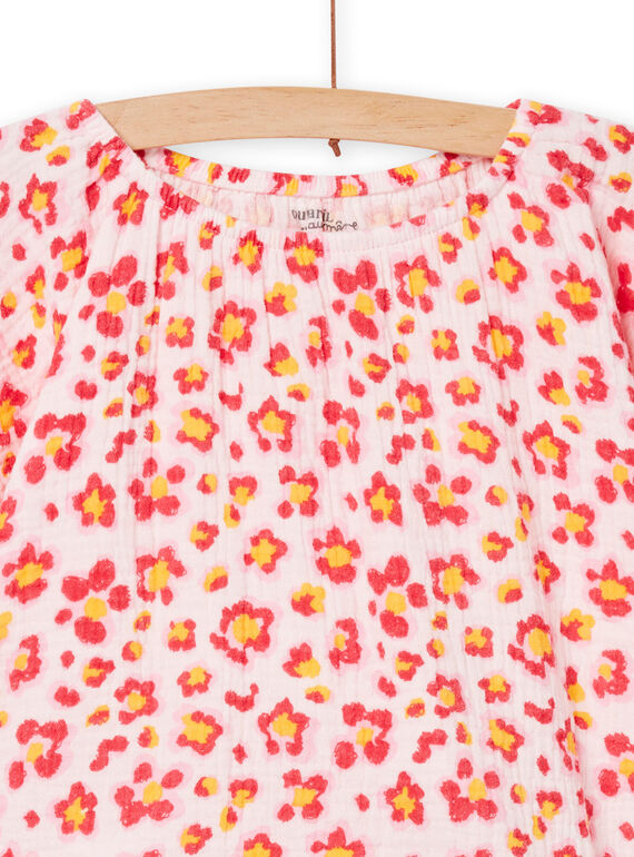 Pink and yellow pyjama child girl NEFAPYJFLO / 22SH11H5PYJ321