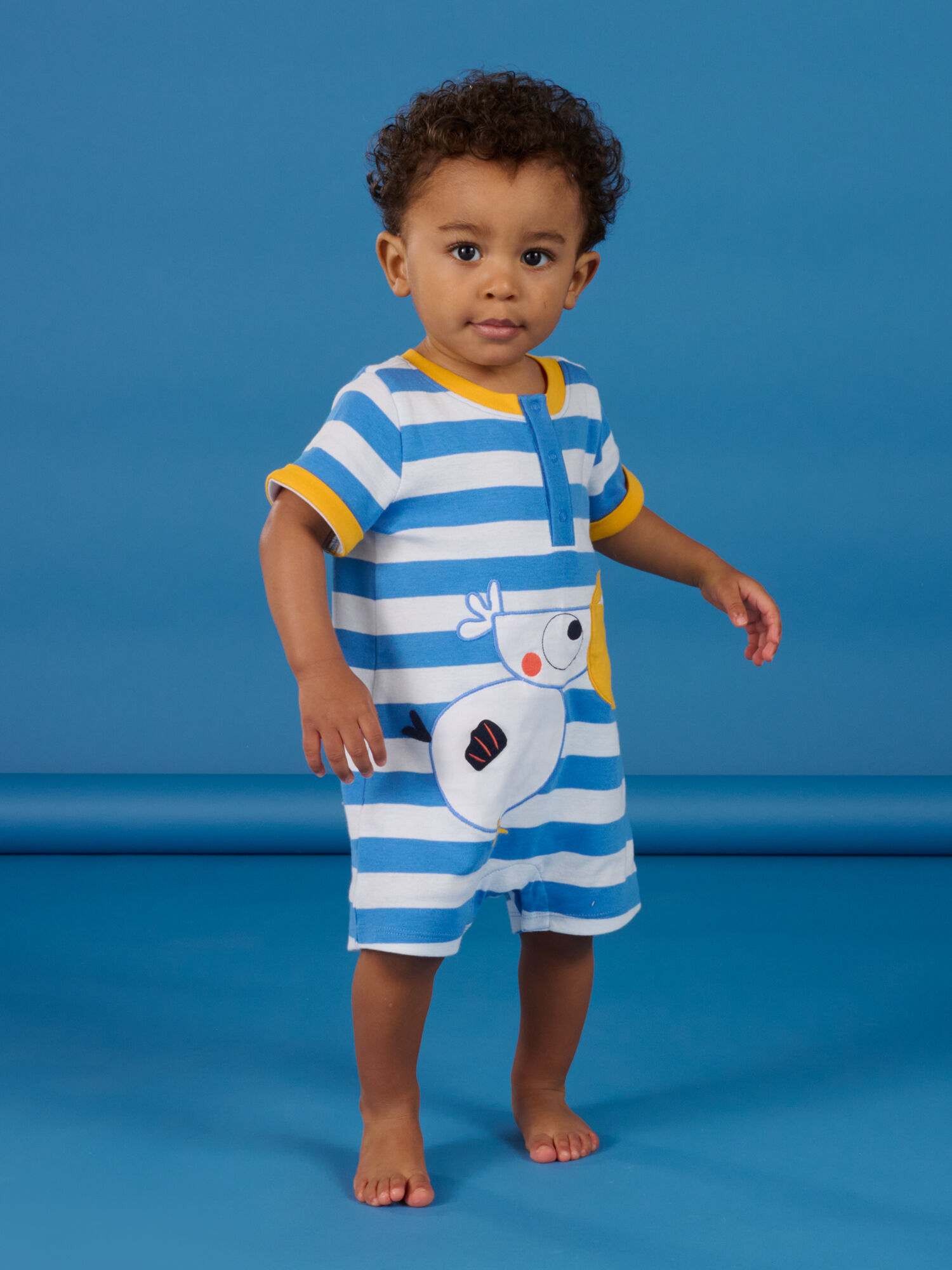 Short sleep suit with stripes print buy online NEW DPAM