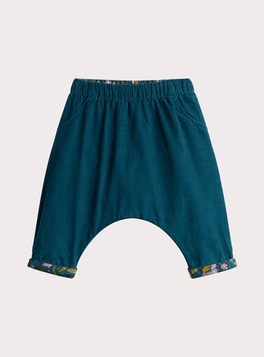 Reversible velvet pants for baby girl  VIKLIPAN1 / 24WG0942PANC217