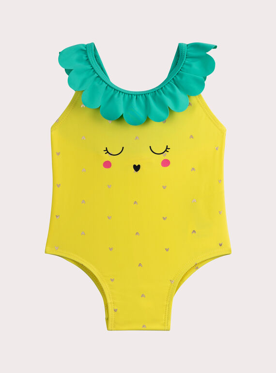 Baby girl 1 piece pineapple swimming costume TYIMER1 / 24SI09G1MAIB104