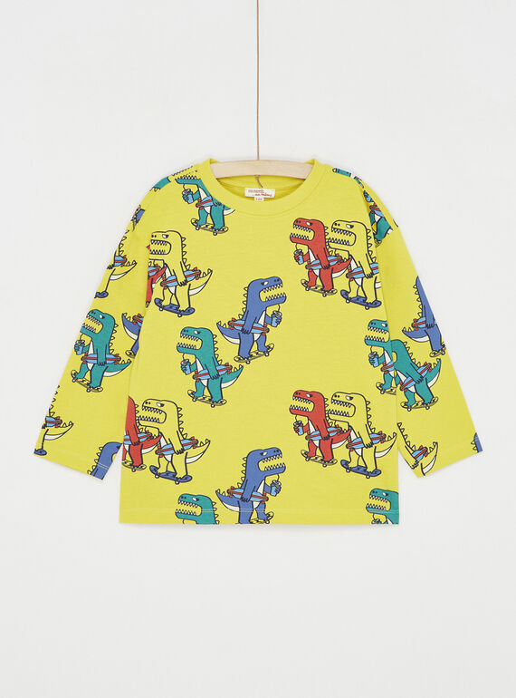 Yellow dinosaur T-shirt SOLINTEE2 / 23W902H1TML117