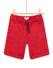 Child boy's red Bermuda shorts NOJOBERMU3 / 22S902C1BERF524