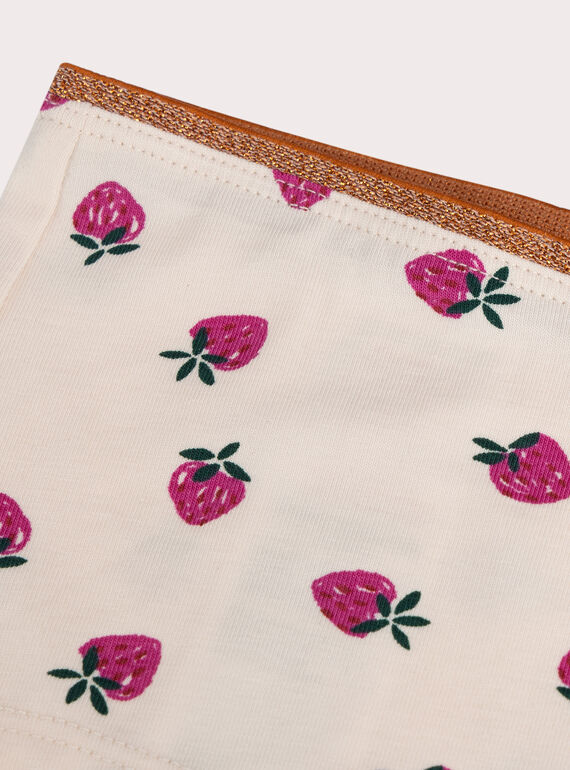 Set of 3 strawberry pattern shorty for girls  VEFAHOTROT / 24WH1185SHY114