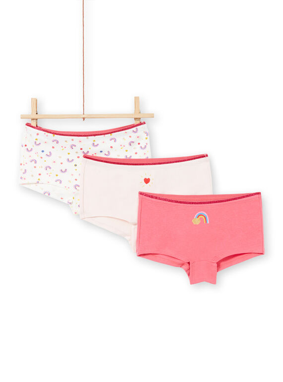 Girl's 3 assorted shortys MEFAHOTARC / 21WH11B1SHY001