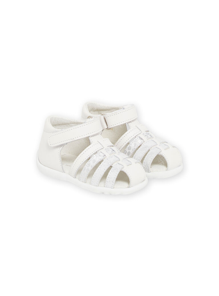 White sandals baby girl NISANDBIANCA / 22KK3746D0E000