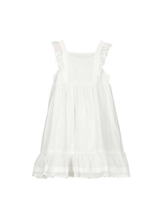 Girls' cotton dress FAPOROB6EX / 19S901C8ROB000