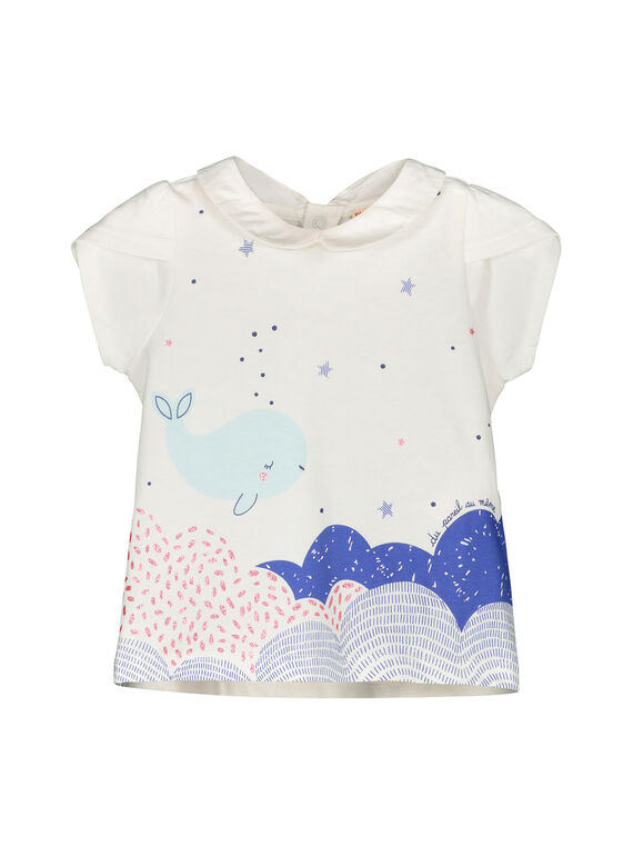 Baby girls' short-sleeved T-shirt FINEBRA / 19SG09B1BRA000
