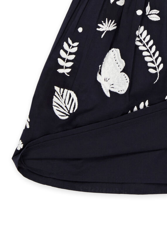 Black embroidered dress 