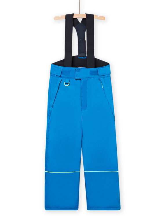 Child boy blue ski pants with suspenders MOSKIPAN / 21W902R1PTSC221