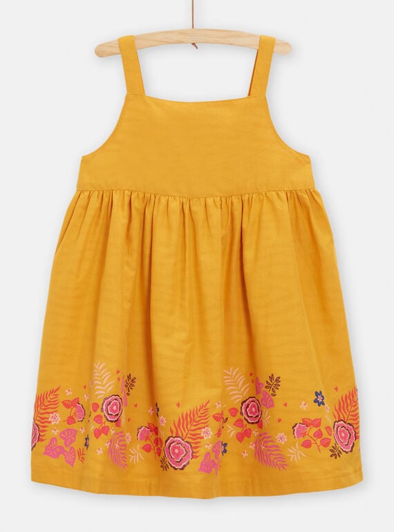 Yellow reversible dress for girls TALIROB3 / 24S901T3ROB107