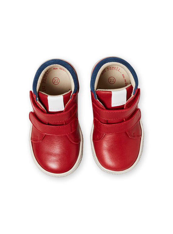 Baby boy navy blue and red sneakers LBGBASRED / 21KK3831D3F050